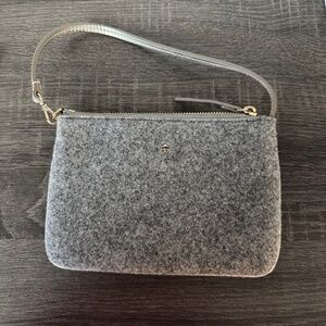Small Gray Felt Kate Spade Purse